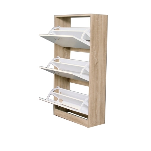 ארון נעלים 3 תאים צבע עץ ייחודי מבית H.KLEIN