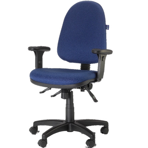 כיסא מחשב משרדי מרופד בד ד״ר גב