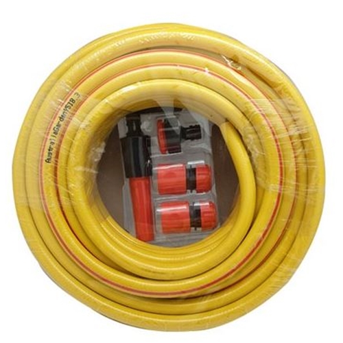 צינור השקיה 50 מטר כולל חיבורים ואקדח ואקדח התזה