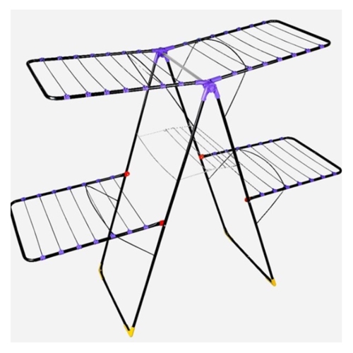 מתלה לייבוש כביסה 36 מטר אורך מתלים ממתכת H.KLEIN