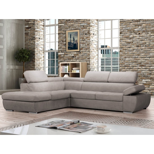 מערכת ישיבה פינתית גדולה ומרווחת ראשים מתכווננים