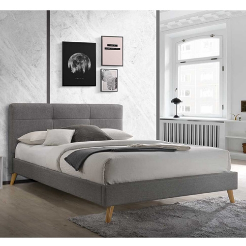 מיטת זוגית מעוצבת 160x190 בריפוד בד HOME DECOR