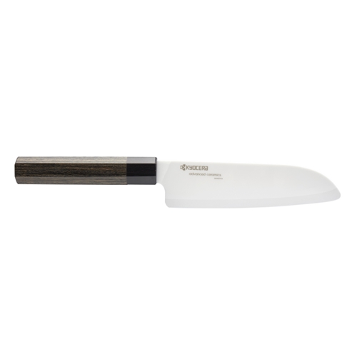 סכין סנטוקו קרמית, ידית עץ – 15 ס"מ Kyocera