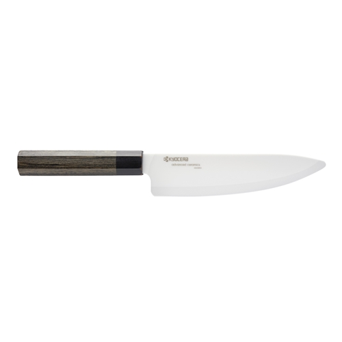 סכין שף קרמית, ידית עץ – 17 ס"מ Kyocera