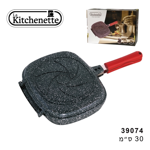 מחבת יציקה כפול 30 ס"מ שחור LA  KITCHENETTE