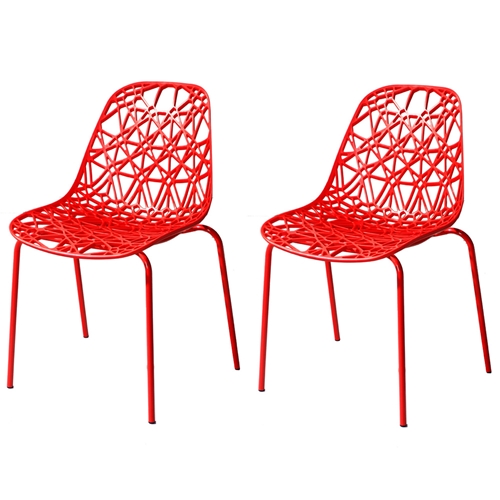 זוג כסאות דגם דגן אדום