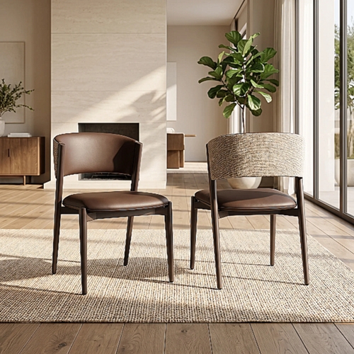 זוג כיסאות מעוצבים לפינת אוכל דגם קינדר HOME DECOR