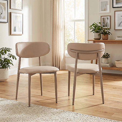 זוג כיסאות לפינת אוכל דגם רון גוון מוקה HOME DECOR