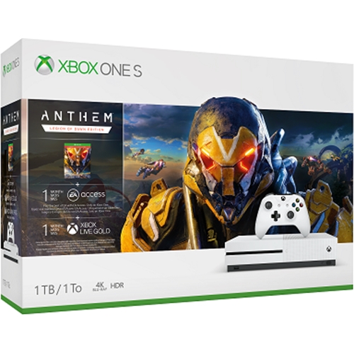 קונסולת Xbox One S 1TBּ+משחק Anthem+מתנה!