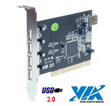 כרטיס USB 2.0 VIA