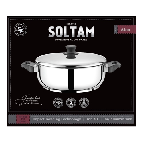 סיר סוטז' נירוסטה 30 ס"מ אלון סולתם