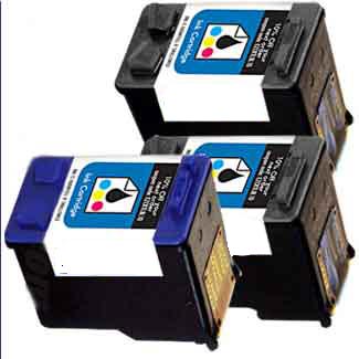 3 ראשי דיו חליפי 2 שחור ו-1 צבע HP