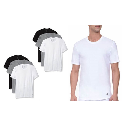 מארז 6 חולצות טי-שרט נאוטיקה לגבר במגוון צבעים