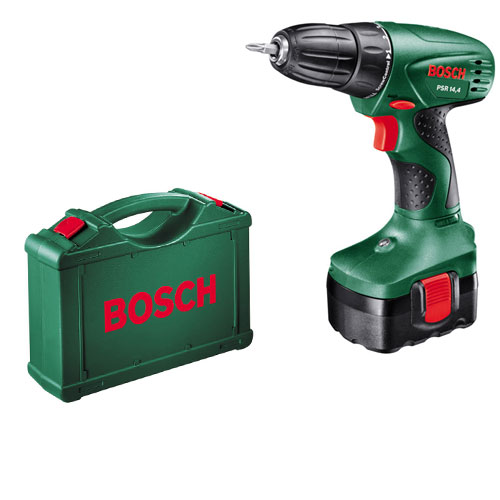 מברגה/מקדחה נטענת 14.4V במזוודה BOSCH