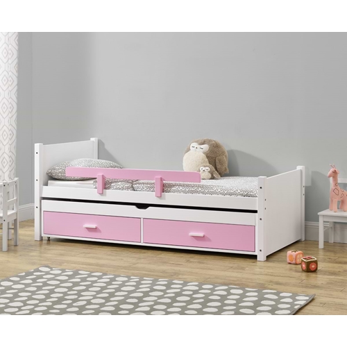 מיטת ילדים מעץ מלא עם מיטת חבר דגם שני HOME DECOR