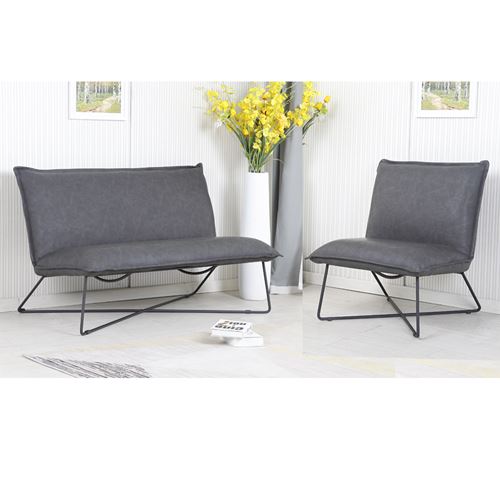 סט המתנה למשרדים, ספה וכורסא מרופדים