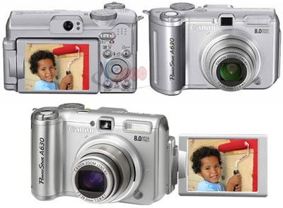 מצלמה דיגיטלית 8 מגה Canon A630 + מתנות