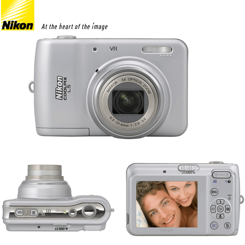 מצלמה דיגיטלית 7 מגה NIKON Coolpix L5 + מתנה