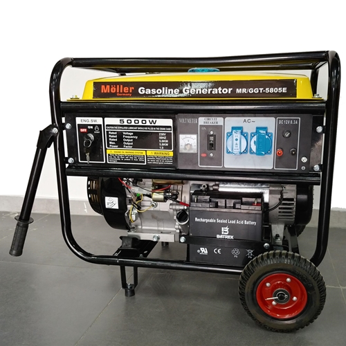 גנרטור מנוע בנזין 5000W התנעה חשמלית חד-פאזי