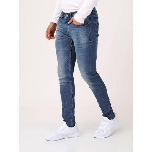 ג'ינס כחול קלאסי צמוד ברגל