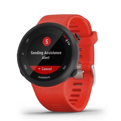 שעון ריצה ספורט GPS דגם Forerunner 45 אדום