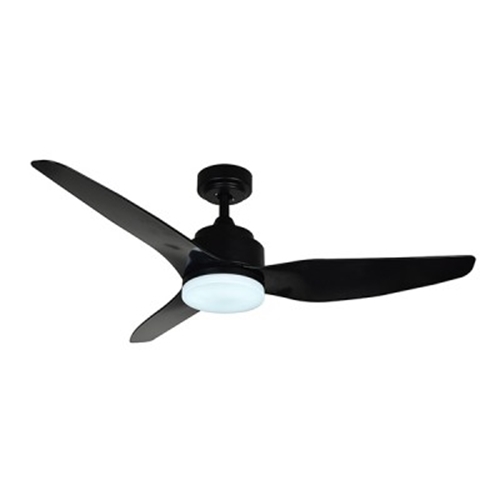 מאוורר תקרה "DALLAS 52 עם שלט+WW 25W שחור