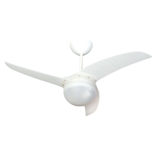 מאוורר תקרה "BRAZIL 48 לבן שקוף+שלט