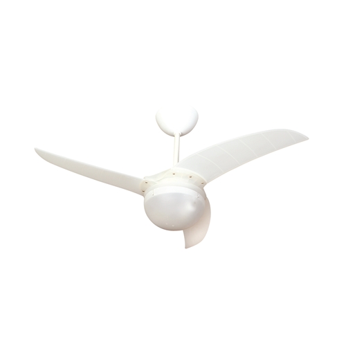 מאוורר תקרה "BRAZIL 42 לבן שקוף+שלט