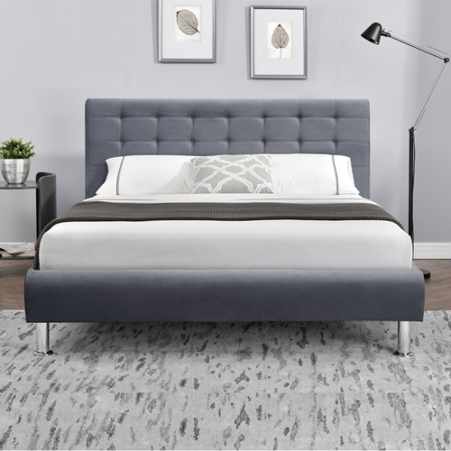 מיטת נוער רחבה מעוצבת בריפוד בד 190*120 HOME DECOR