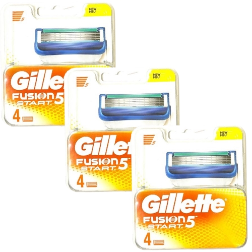 ג'ילט פיוזן 12 סכיני גילוח Gillette Fusion Start 5