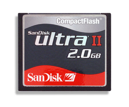 כרטיס זיכרון Sandisk CF 2GB Ultra II
