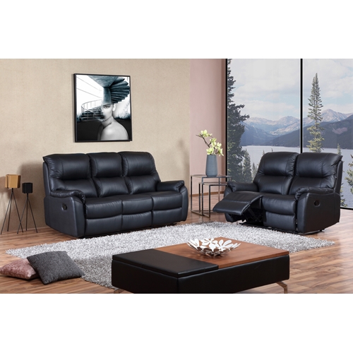 מערכת ישיבה עור 2+3 עם הדומים נשלפים בעיצוב איטלקי