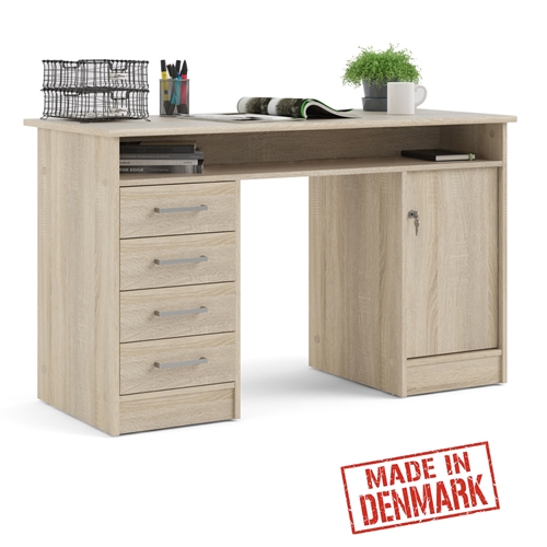שולחן כתיבה עם שידת מגירות ותאי אחסון תוצרת אירופה