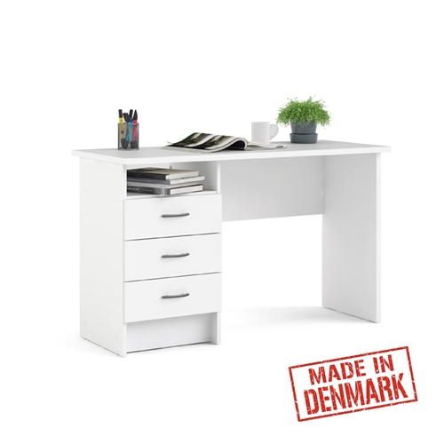 שולחן כתיבה לבן+שידת מגירות ותא אחסון HOME DECOR