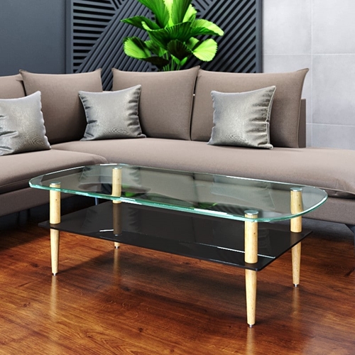 שולחן סלון מזכוכית דגם אתונה