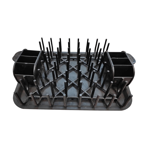 מייבש כלים קרפט פלסטיק שחור 30/40 ס"מ PLANERO