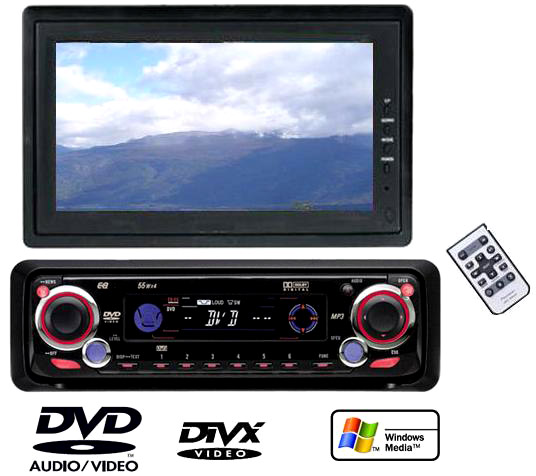 מערכת מולטימדיה DIVX לרכב עם מסך ''5 דק