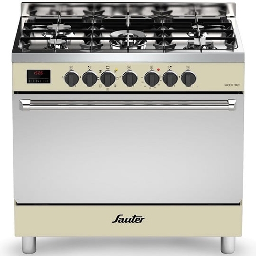 תנור משולב 90 ס"מ קרם SAUTER SBC9025CR