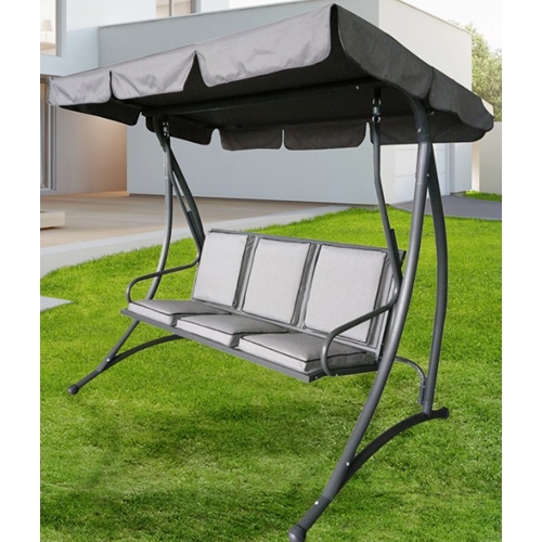 נדנדה מפוארת 3 מקומות מושבים מרופדים CAMP IN