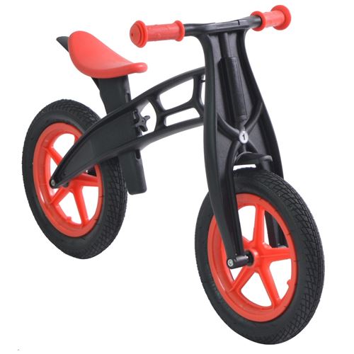 אופני איזון קלים במיוחד 3.3 ק"ג עם כיסא מתכוונן - אדום