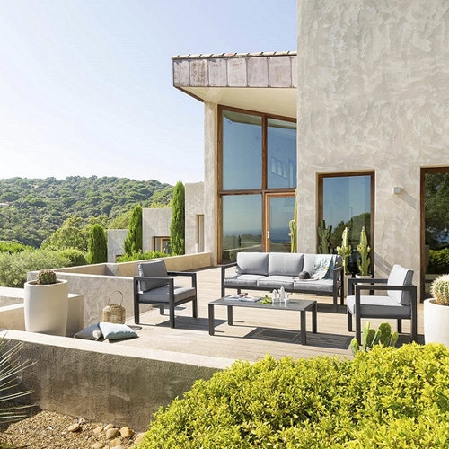 מערכת ישיבה אלומיניום 4 חלקים דגם TEA מבית H.KLEIH