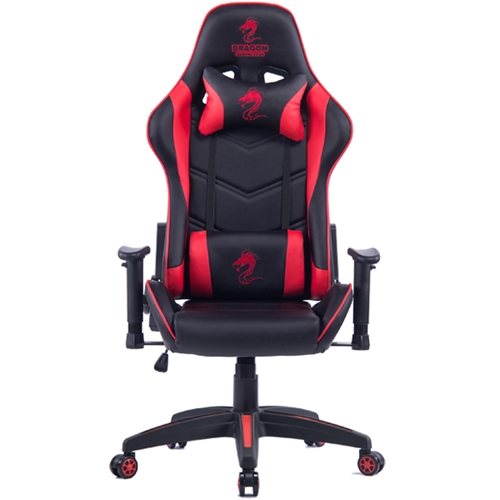 כיסא גיימינג בעיצוב ייחודי DRAGON צבע שחור/אדום