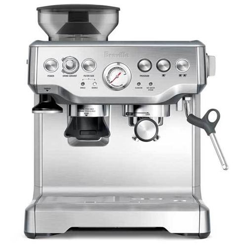 מכונת קפה עם מטחנת קפה ומקציף קיטור דגם BES870