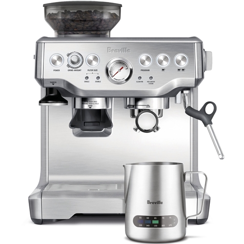מכונת אספרסו ומטחנת פולי קפה Breville BES875