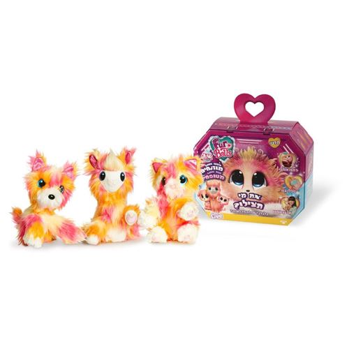 בובת פרווה רכה ונעימה בהפתעה כדורי פרווה - תותי פרוטי