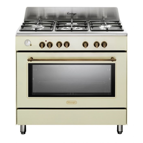 תנור משולב כיריים וינטג' 5 להבות Delonghi וניל