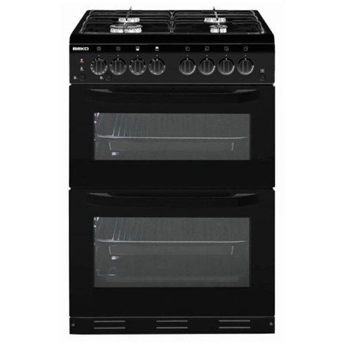 תנור משולב דו תאי 7 תכ' 4 להבות מהדרין שחור BEKO