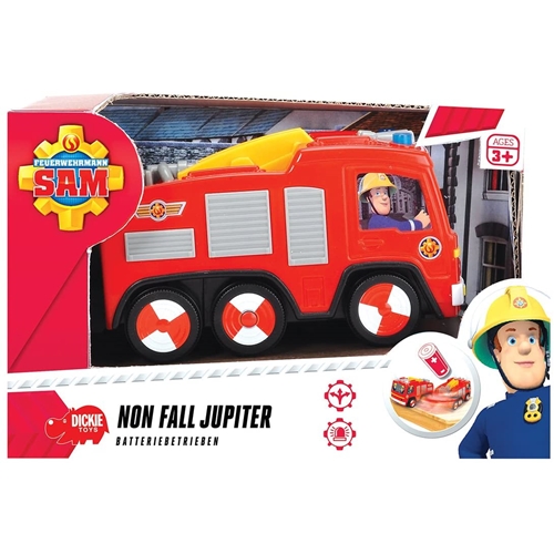 כבאית יופיטר נוסעת לבד עם אורות מהבהבים