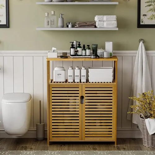 שידת אמבטיה מבמבוק דגם S88 מבית H.KLIEN