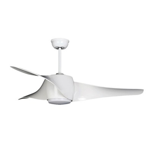 מאוורר תקרה "TEXAS 52 לבן עם שלט גוף תאורה CCT